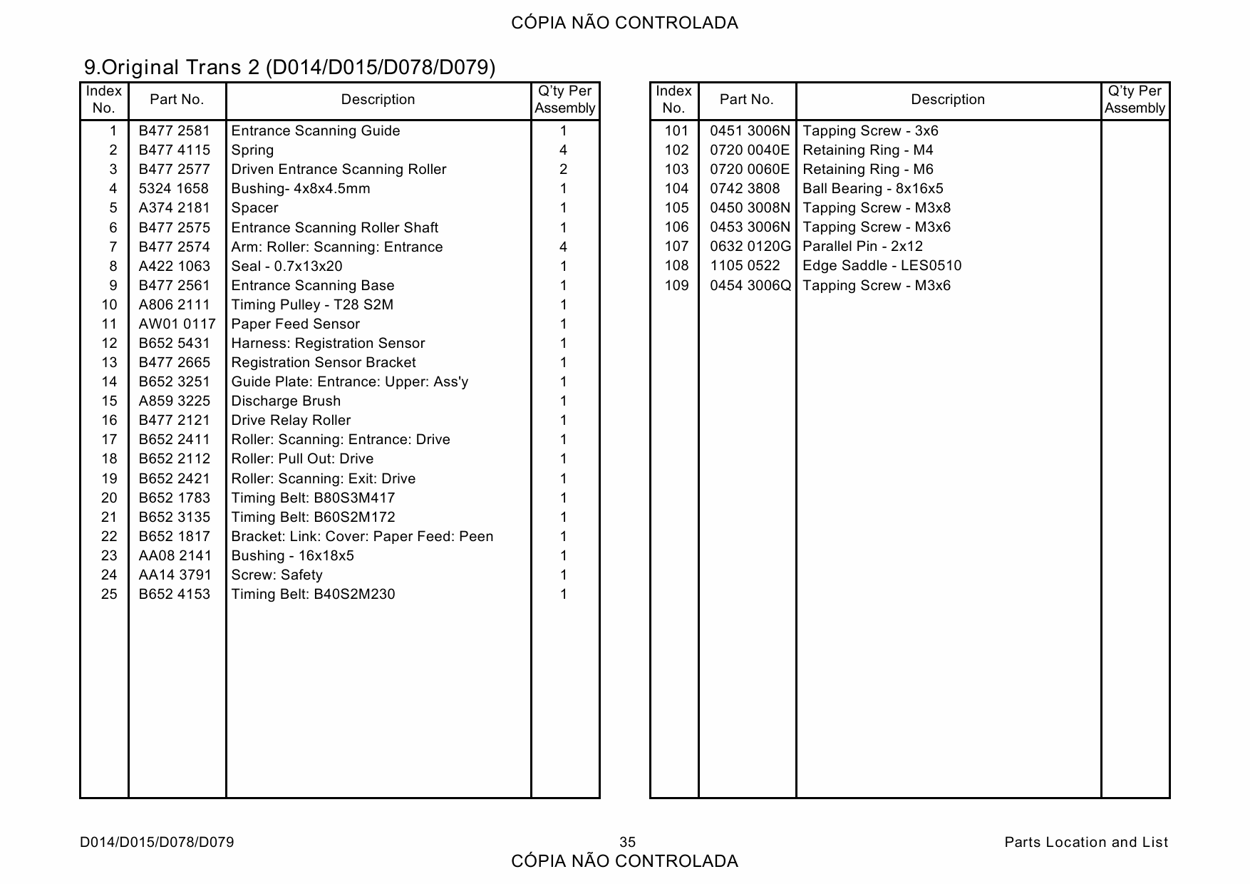 RICOH Aficio MP-C6000 C7500 Pro-C550EX C700EX D014 D015 D078 D079 Parts Catalog-6